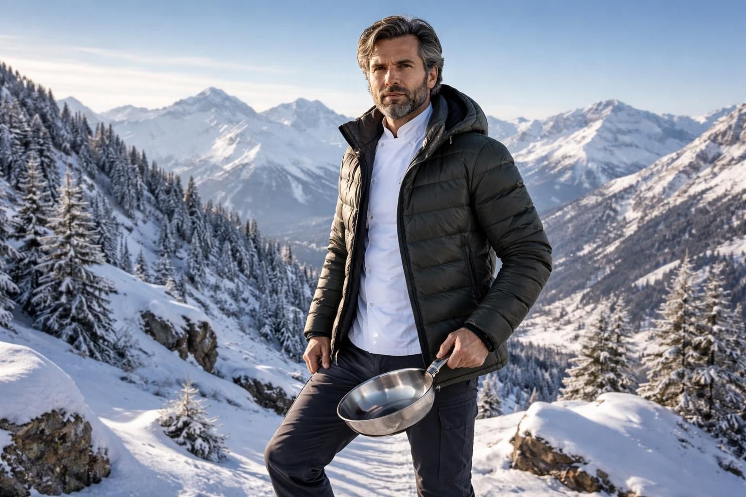 découvrez l'expérience unique du chef étoilé carlo cracco aux sommets enneigés de prato nevoso, alliant haute gastronomie et paysages de montagne exceptionnels.
