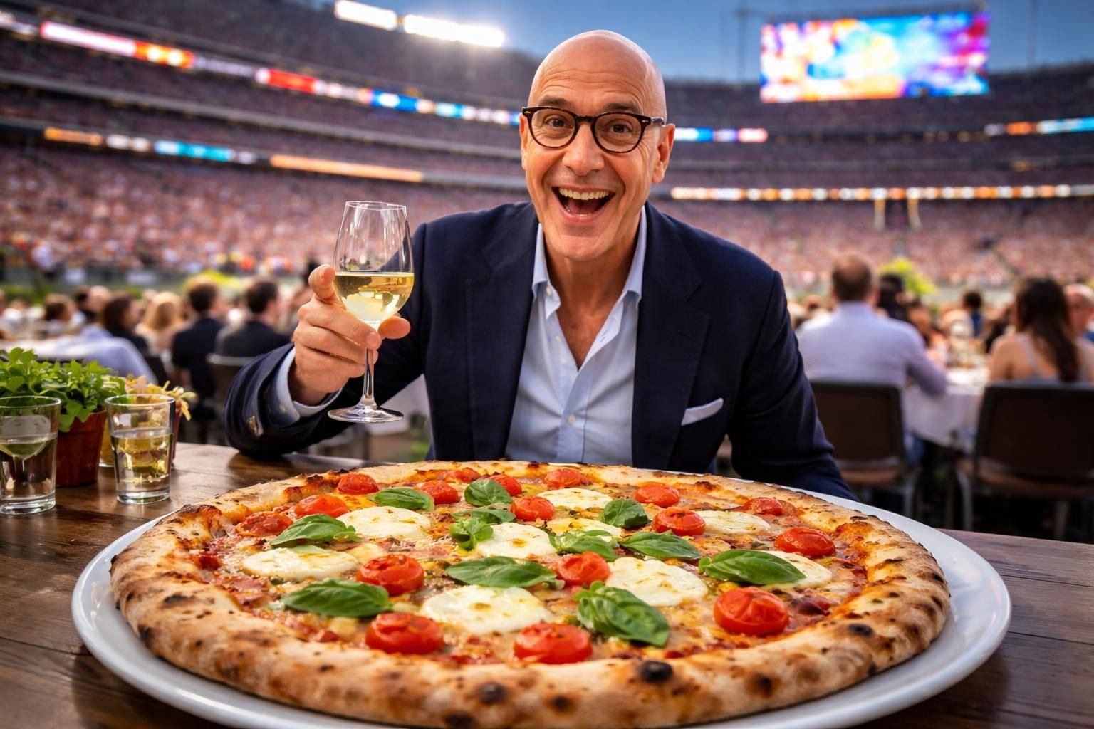 découvrez comment stanley tucci rend hommage à la pizza de confine milano lors du super bowl, une célébration gourmande mêlant passion culinaire et grand événement sportif.