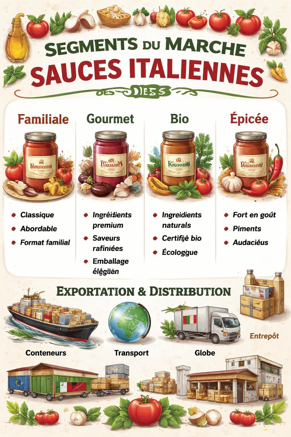 découvrez les tendances clés et les opportunités du marché des sauces et condiments italiens en 2025, un secteur en pleine croissance et riche en saveurs authentiques.