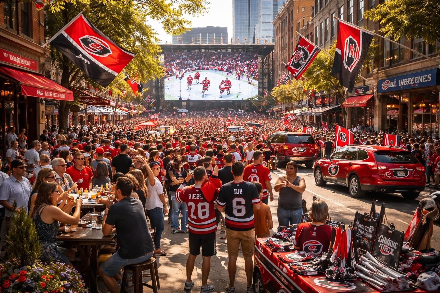 la qualification des canes en finale de la coupe stanley stimule l'économie du comté de wake avec un impact de 13,4 millions de dollars.