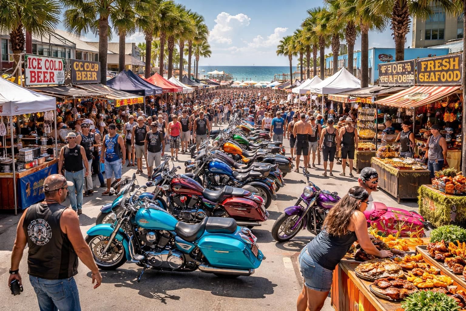 découvrez comment biketoberfest attire de nombreuses personnes à daytona beach chaque année, tout en révélant que certains commerces locaux ne bénéficient pas pleinement de cet afflux de visiteurs.