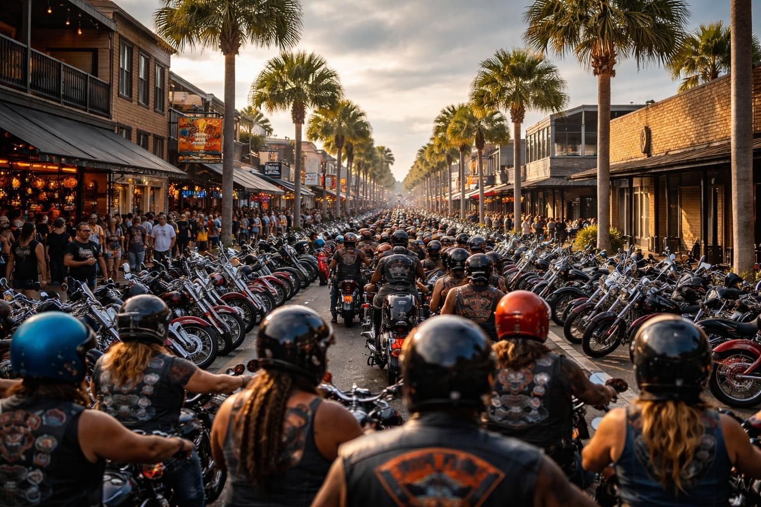 biketoberfest à daytona beach attire de nombreux visiteurs, mais certains commerces locaux ne bénéficient pas pleinement de cet afflux de foule.