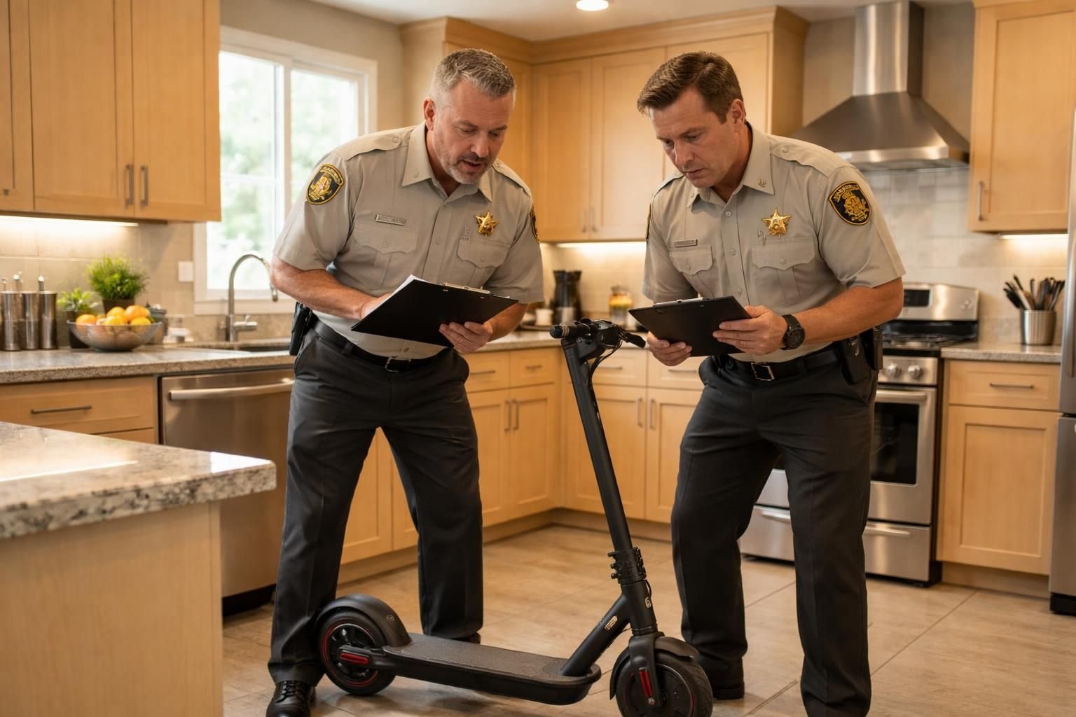 les inspecteurs sanitaires du comté de stanislaus ont fait une découverte inattendue en trouvant une trottinette électrique dans une cuisine, soulevant des questions sur les normes d'hygiène locales.
